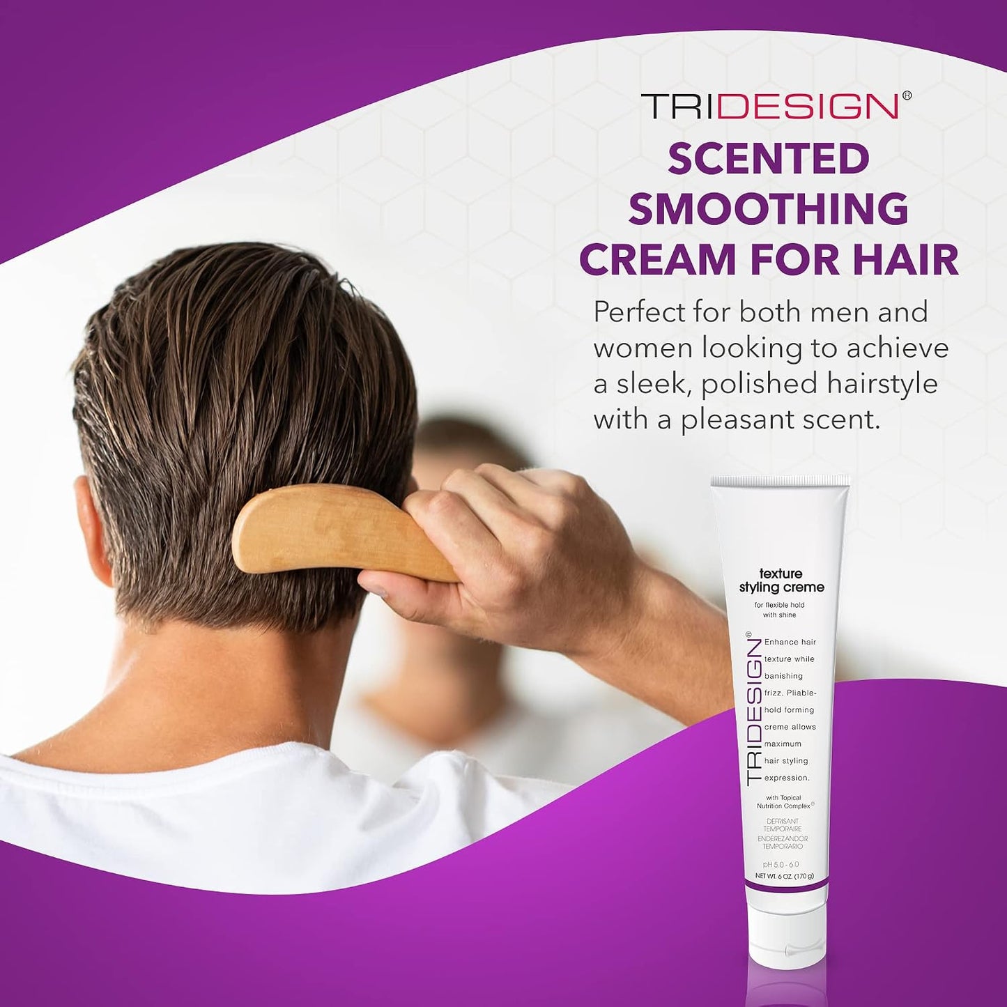 Texture Styling Creme Topical Nutrition Complex - 6 Oz | Scented Smoothing Cream Helps Control Frizz, Leaving Hair Feeling Deeply Nourished, Manageable, and Beautifully Soft