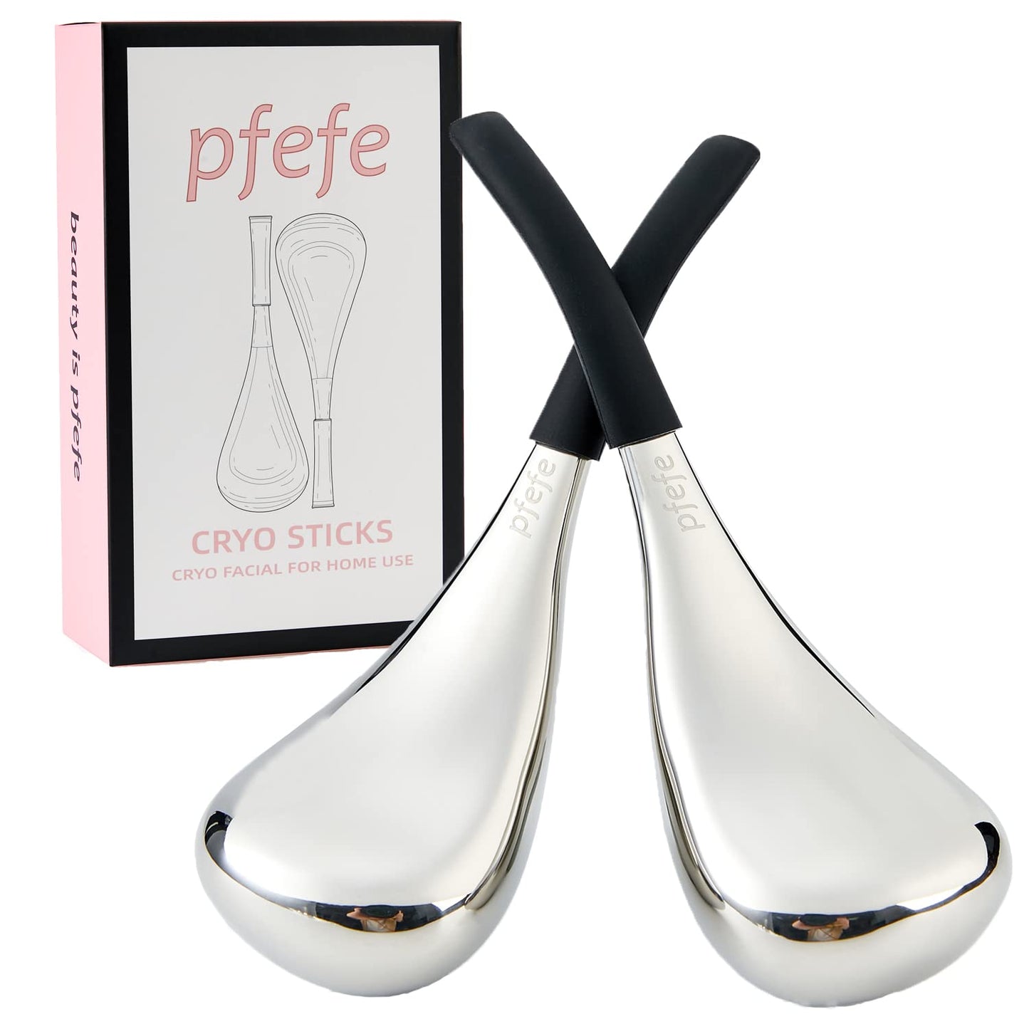 Ice Globes for Face Eyes, Cryo Sticks Facial Skin Care Tools for Puffy Eyes | Ice Facial Massage, Puffy Eye Relief, Beauty Routine, Storage Case Included, Facial Skincare Tool, Esthetician Supplies