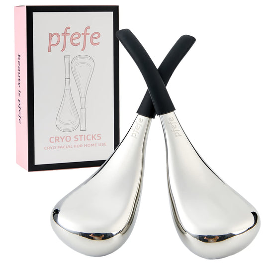Ice Globes for Face Eyes, Cryo Sticks Facial Skin Care Tools for Puffy Eyes | Ice Facial Massage, Puffy Eye Relief, Beauty Routine, Storage Case Included, Facial Skincare Tool, Esthetician Supplies