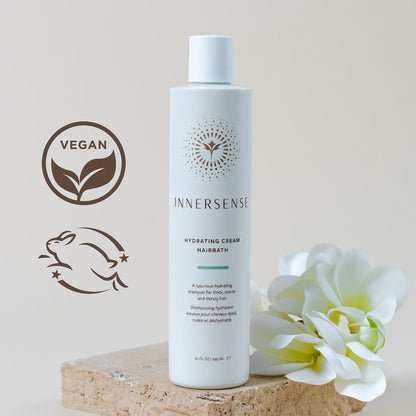 Organic Beauty - Hydrating Cream Hairbath Shampoo (10Oz) | Hydrates Dry, Coarse + Damaged Hair | Smooths Frizz, Restores Shine + Bounce | Sulfate-Free, Non-Toxic, Clean Haircare
