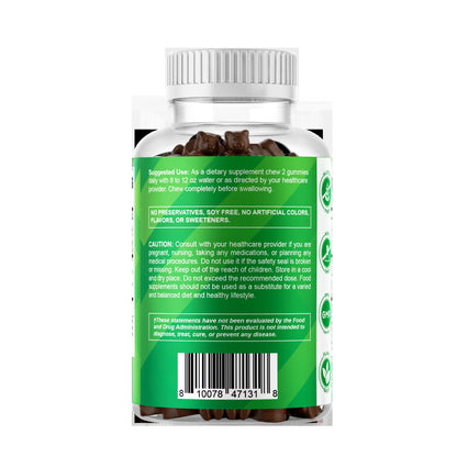 Irish Sea Moss Gummies - 3000 Mg - 60 Vegan Gummies - Made with Bladderwrack & Burdock Root - Seamoss Supplement for Thyroid, Energy, Immune Support