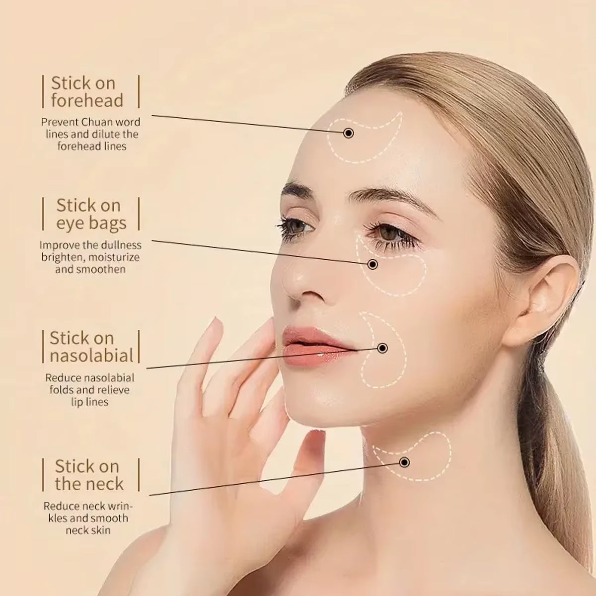 60Pcs Seaweed Hyaluronic Acid Eye Mask to Remove Dark Circles Collagen Eye Patch Facial Care Products