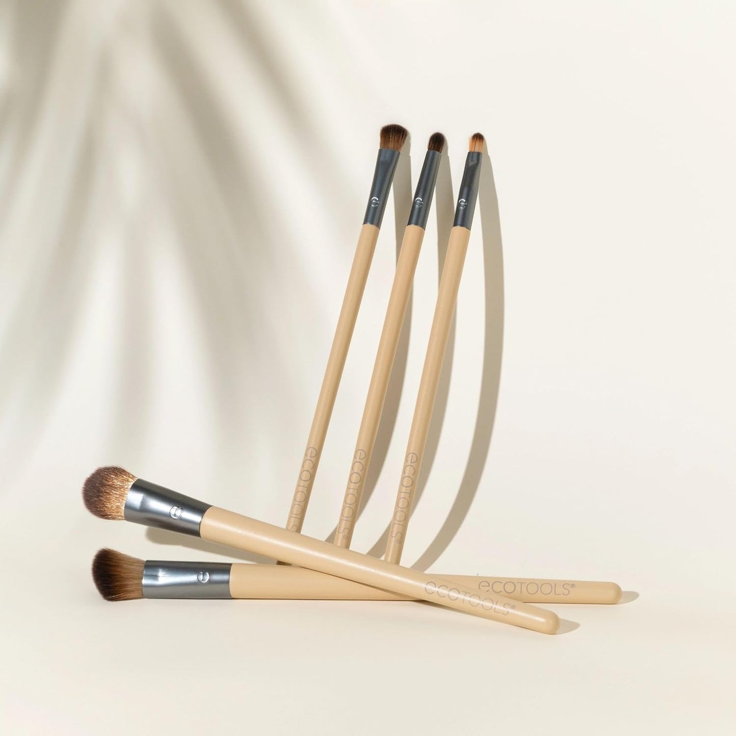 Daily Defined Eye Brush Kit, Makeup Brushes, 5 Piece Set | Eye Brushes for Liquid, Powder, and Cream Eyeshadow and Eyeliner Application, Synthetic Hair, Cruelty-Free