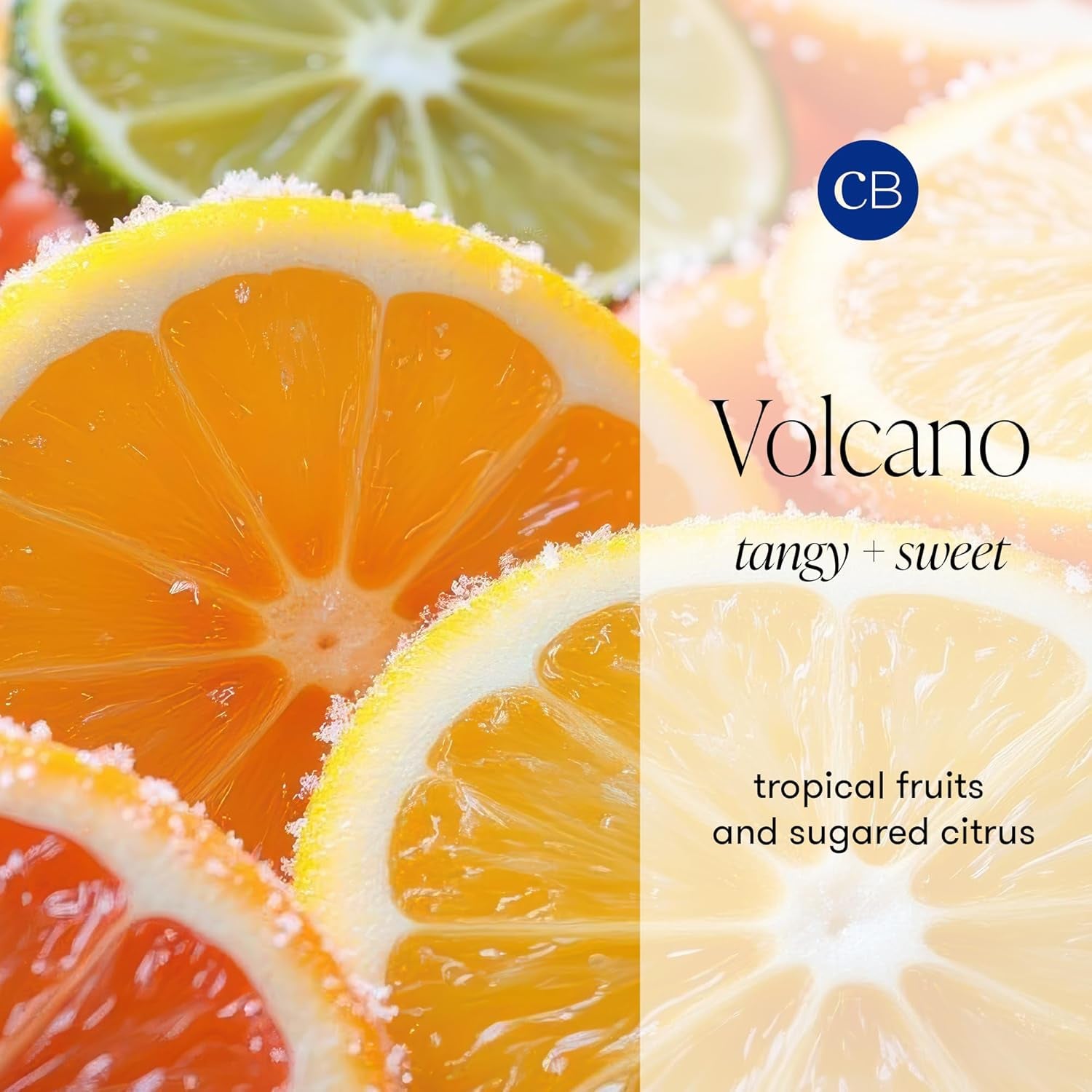 Capri Blue Volcano Printed Travel Tin Jar Candle - Luxury Candle with a Long Lasting Soy Wax Blend - Scented with Tropical & Fruity Fragrance (White Color, 8.5 Oz)