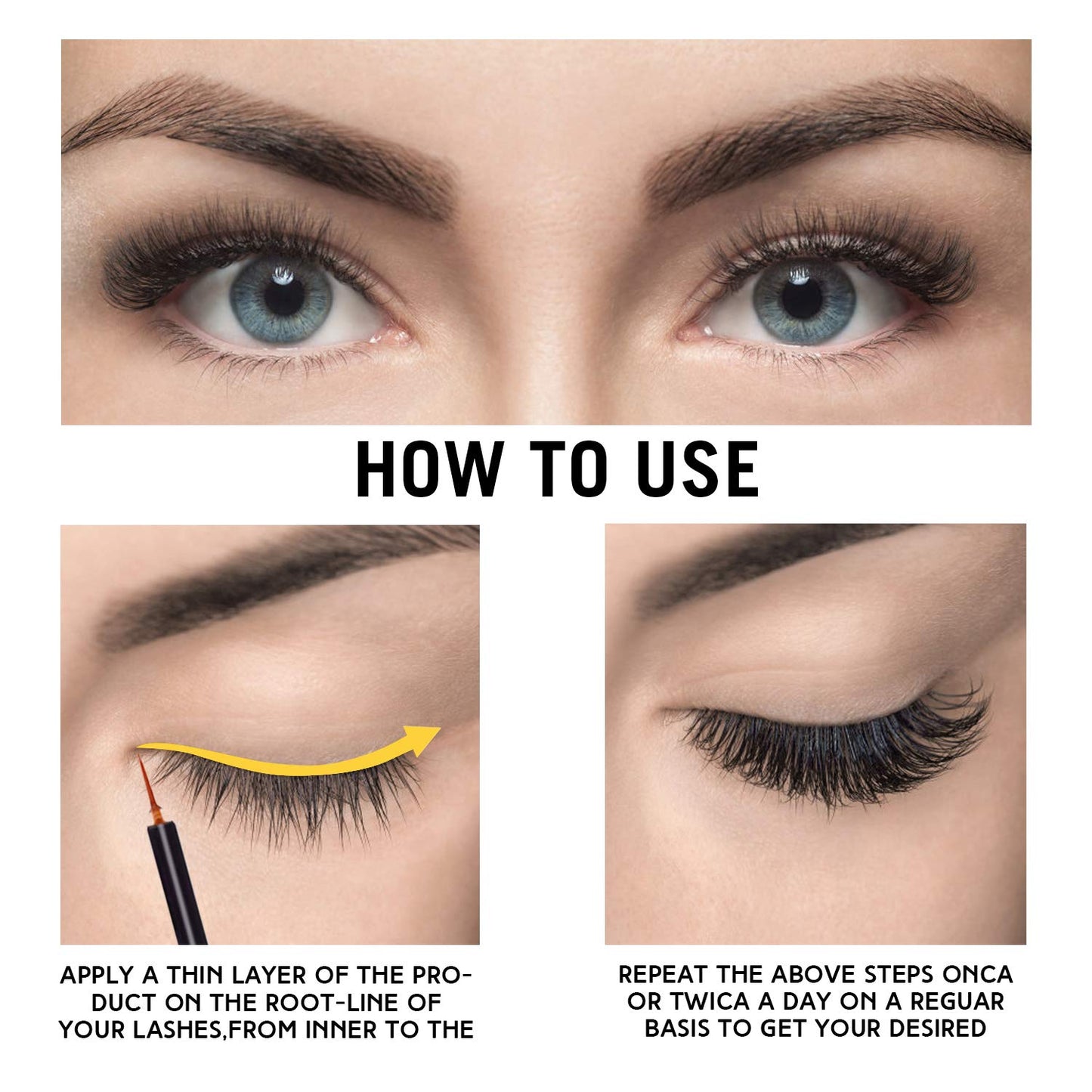 Lash & Brow Growth Serum – Eyelash Enhancer for Longer Lashes, Suero Para Pestañas Crecimiento, Eyebrow Serum for Women, Sérum Para Pestañas Y Cejas, Rapid Lash Booster