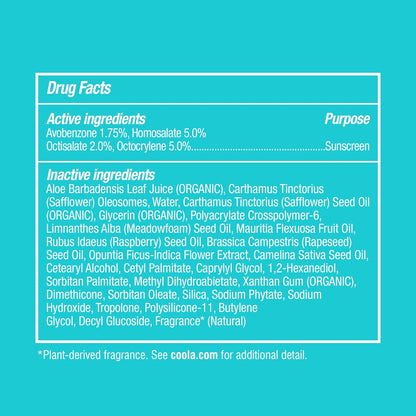 COOLA Hydrating SPF 50 Sunscreen Lotion,Guava Mango Scented, 5 Oz | Organic, Lightweight, Non-Sticky, Non-Greasy, Water Resistant, Broad Spectrum Protection, Dermatologist Tested, Clear Finish