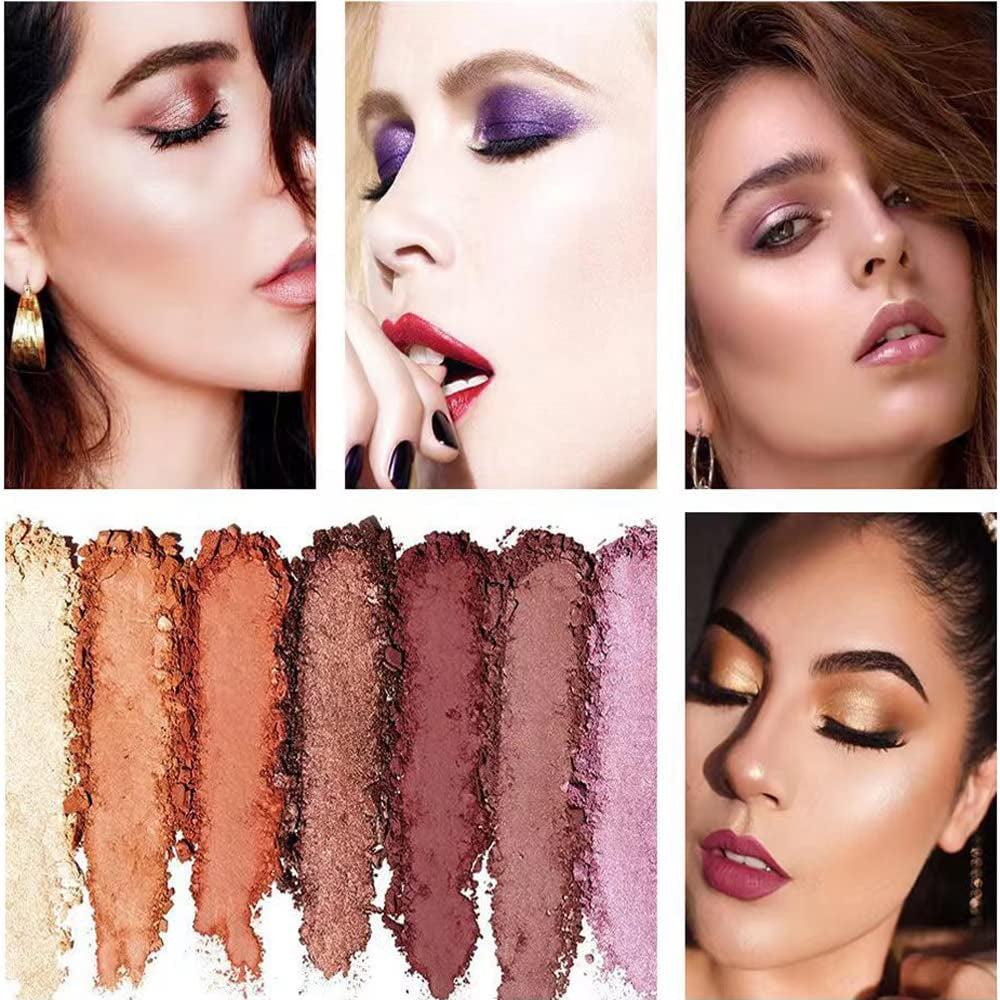 Glitter Eyeshadow Palette Makeup Set,4 Colors Shimmer Eyeshadow Palette Gold Eyeshadow Highly Pigmented Long Lasting Waterproof Sweatproof Professional Palettes(8#)