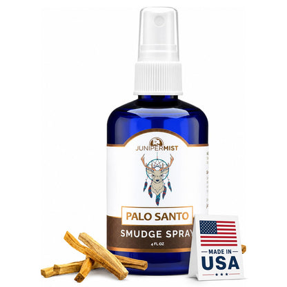 Palo Santo & Sage Smudge Spray (114Ml), Palo Santo Aromatherapy Mist Spray for Cleansing Negative Energy, Spiritual Room Spray, Smokeless Smudge Spray, Aura Cleansing & Protection (Made in USA)