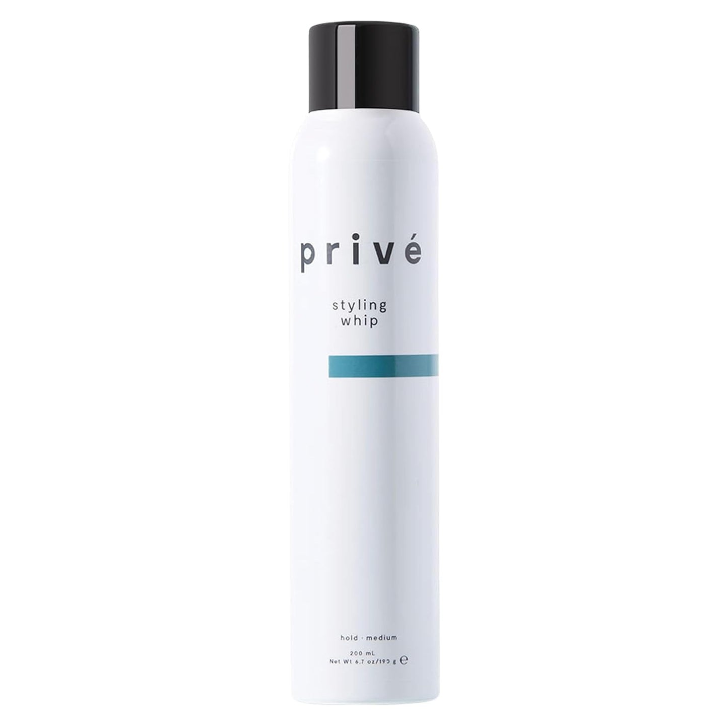Privé Styling Whip Hair Mousse - Lightweight Foam for Volume, Body and Lift - Flexible Medium Hold with Frizz Control - Soft Touchable Finish for Fine, Wavy and Curly Hair - 6.7 Oz