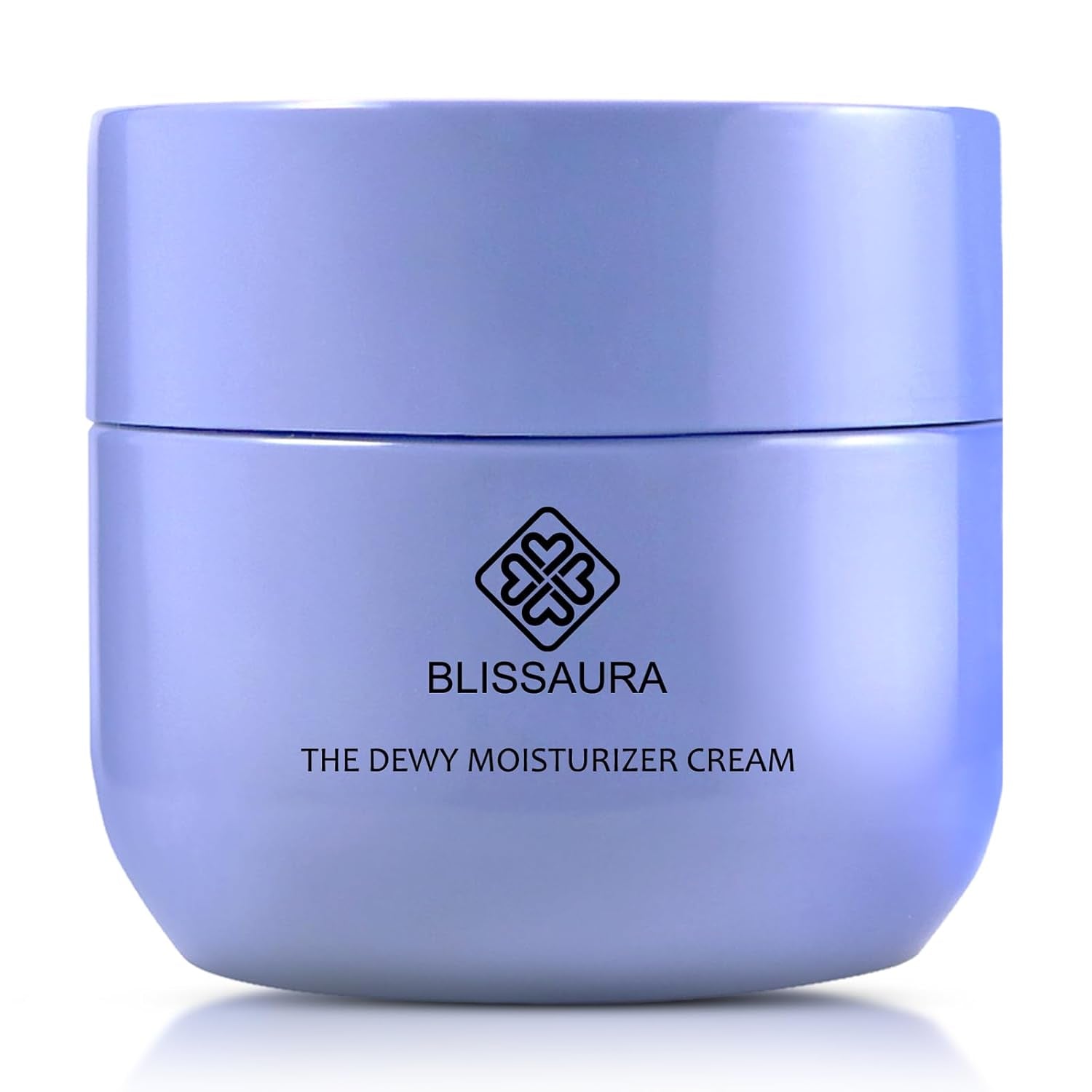Dewy Skin Cream - Deep Hydrating Face Moisturizer with Hyaluronic Acid - Lightweight Glowing Facial Cream for Dry & Sensitive Skin - Perfect Makeup Primer for Glass Skin Finish - 1.7 Oz